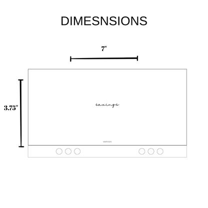 Minimal Monogram A6 Cash Envelope