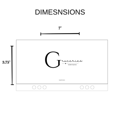 Simply Luxe A6 Cash Envelope