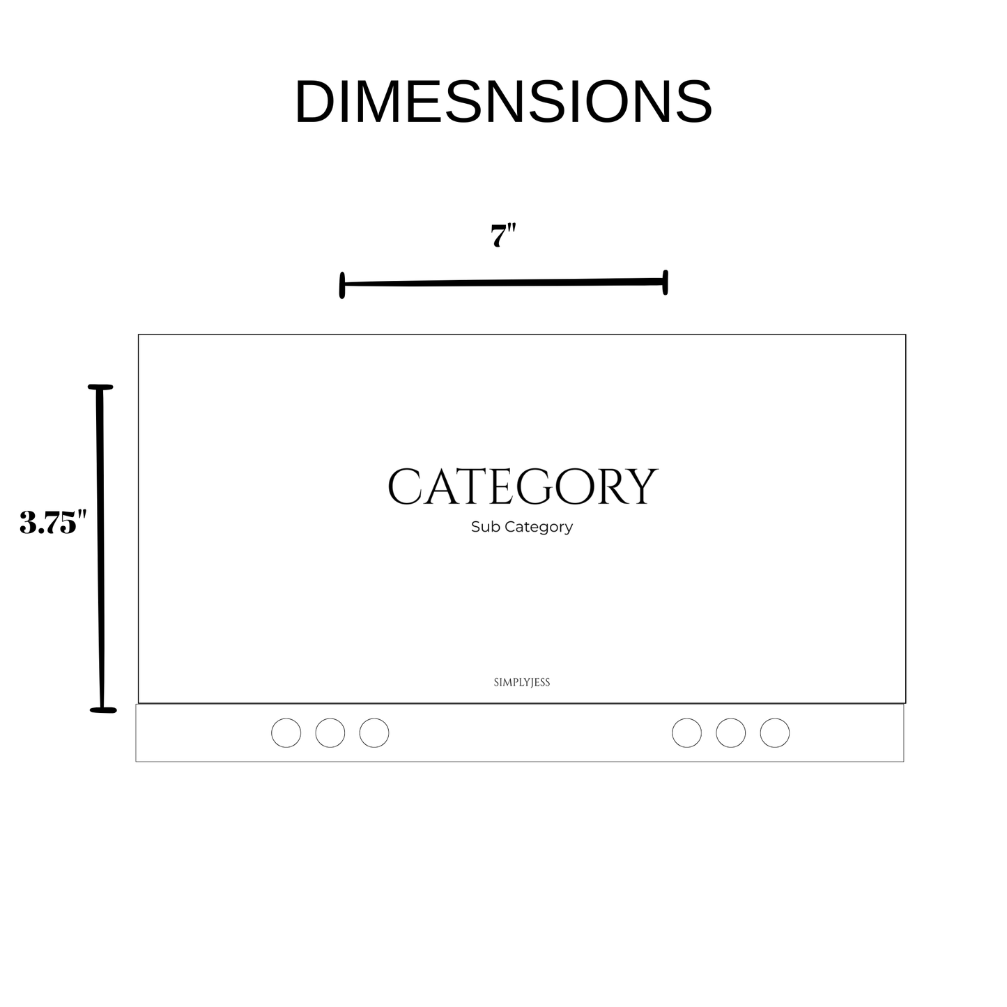 Double Script Line A6 Cash Envelope