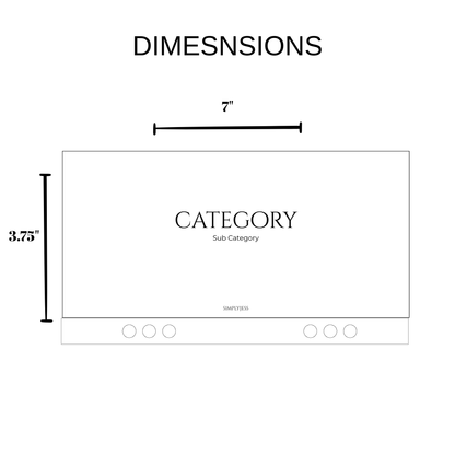 Double Script Line A6 Cash Envelope