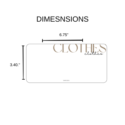 Soft Script Envelope Insert A6