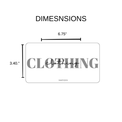 Double Font Script Envelope Insert A6