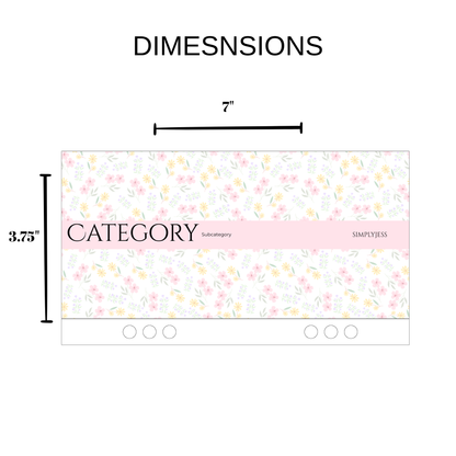 Pink Floral Cash Envelope A6