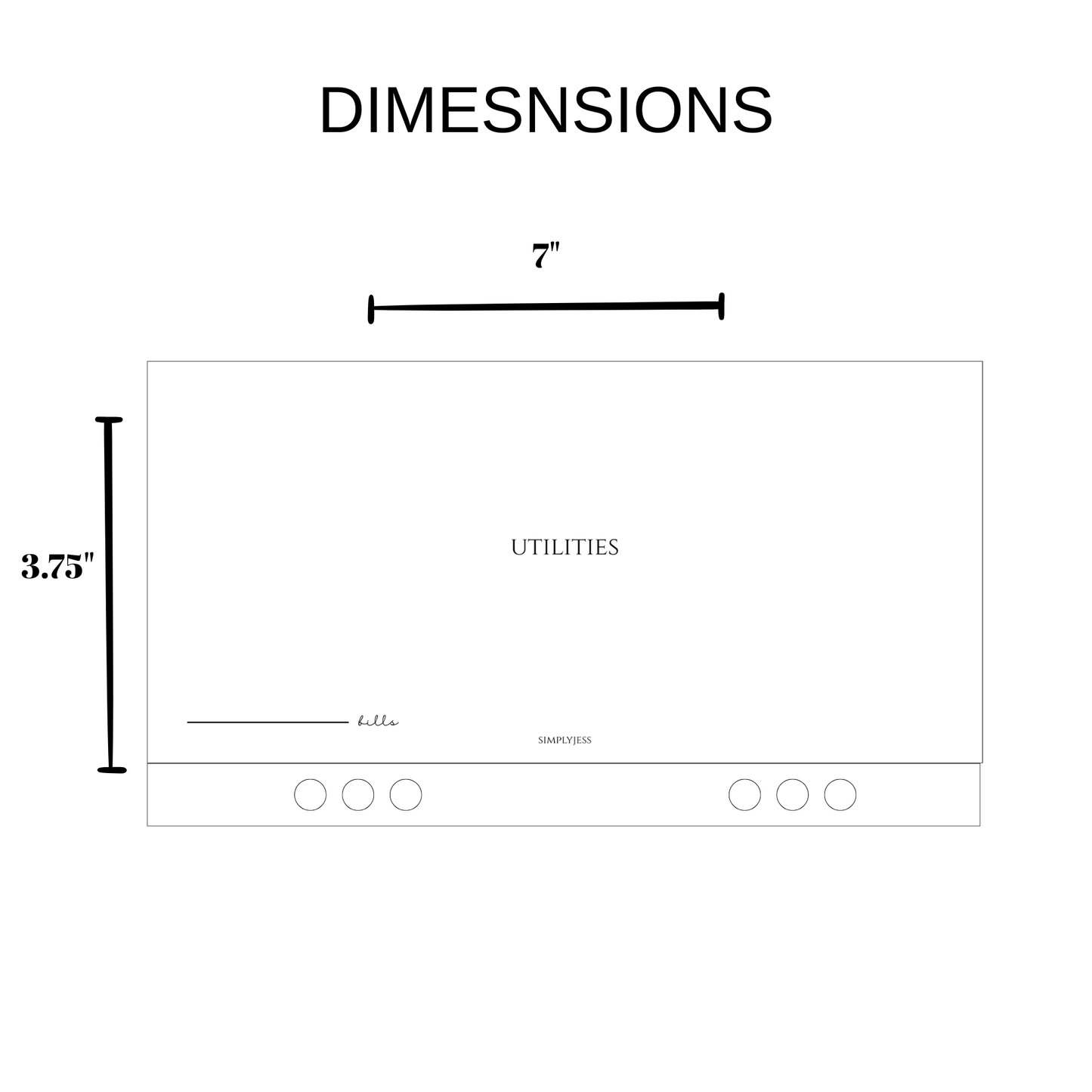 Minimal Luxe A6 Cash Envelope