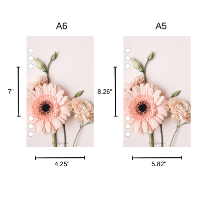 Blush Petal Linen A5/A6 Dashboard