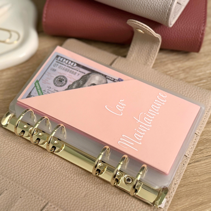 A6 Pink Ombre Cash Envelopes Set of 5