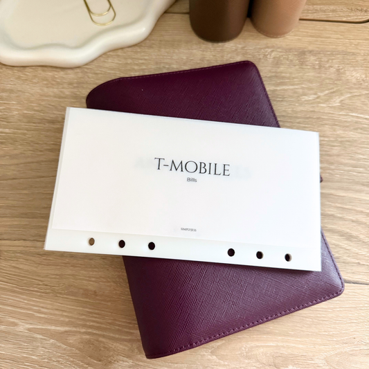 Double Script Line A6 Cash Envelope