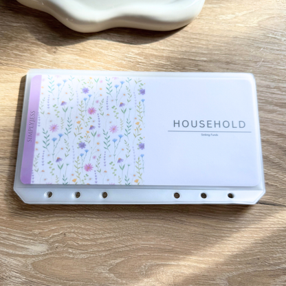 Purple Floral Envelope Inserts A6
