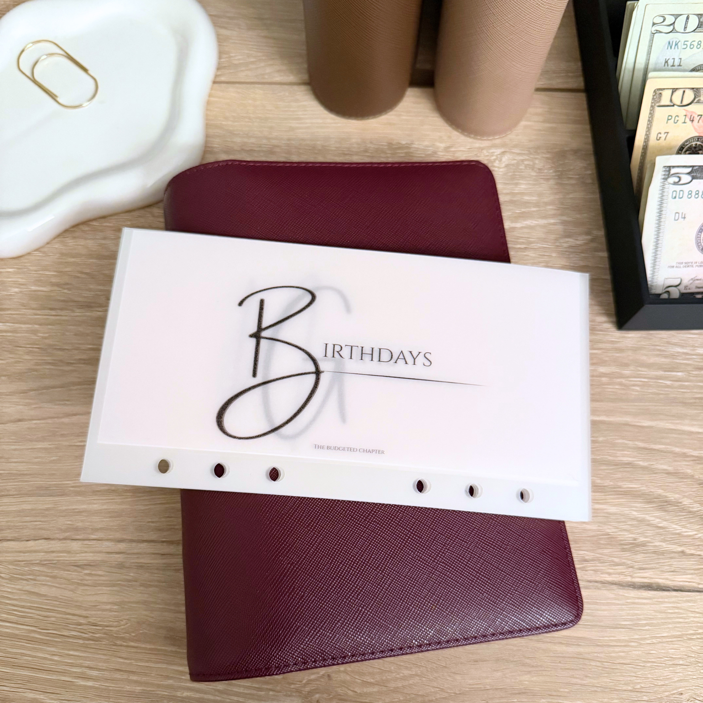 Luxe Monogram A6 Cash Envelope