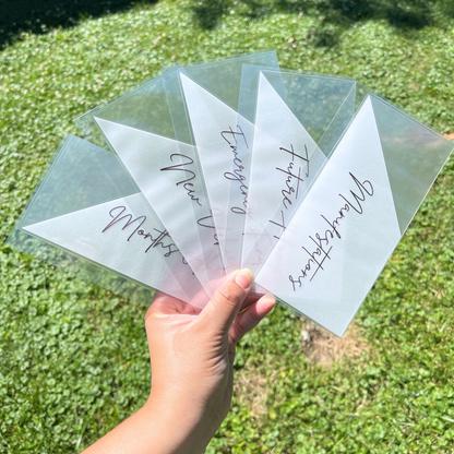 Vellum Peekaboo Cash Envelope A6