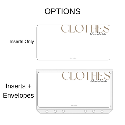 Soft Script Envelope Insert A6