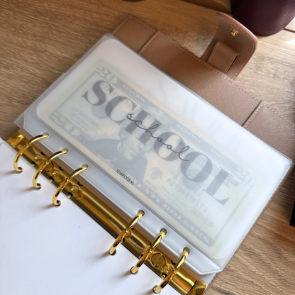 Double Font Script Envelope Insert A6