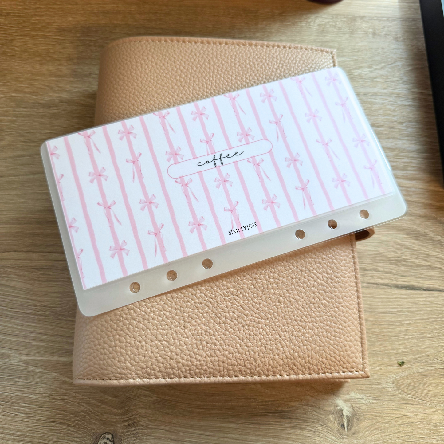 Pink Bows Cash Envelopes A6