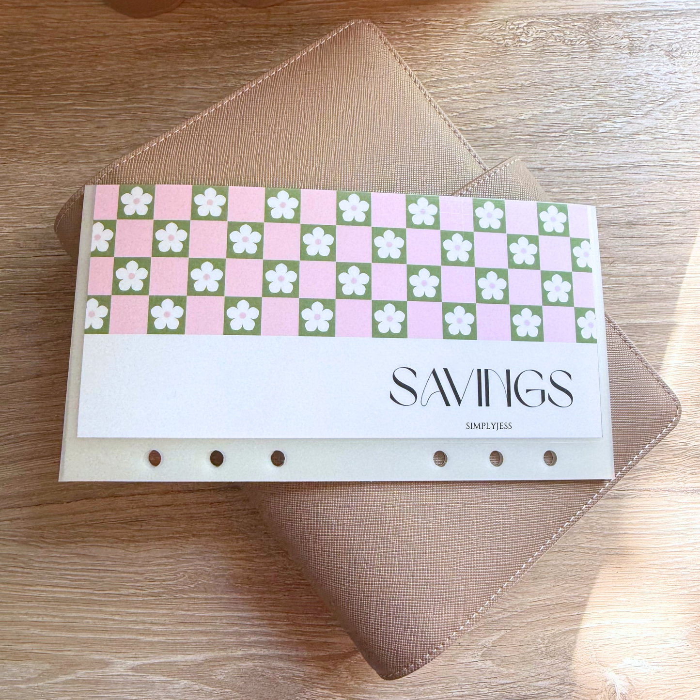 Daisy Checkered A6 Cash Envelope