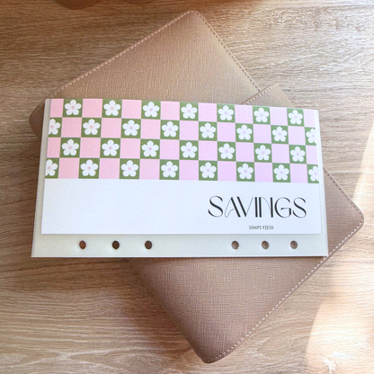 Daisy Checkered A6 Cash Envelope