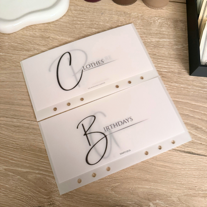 Luxe Monogram A6 Cash Envelope