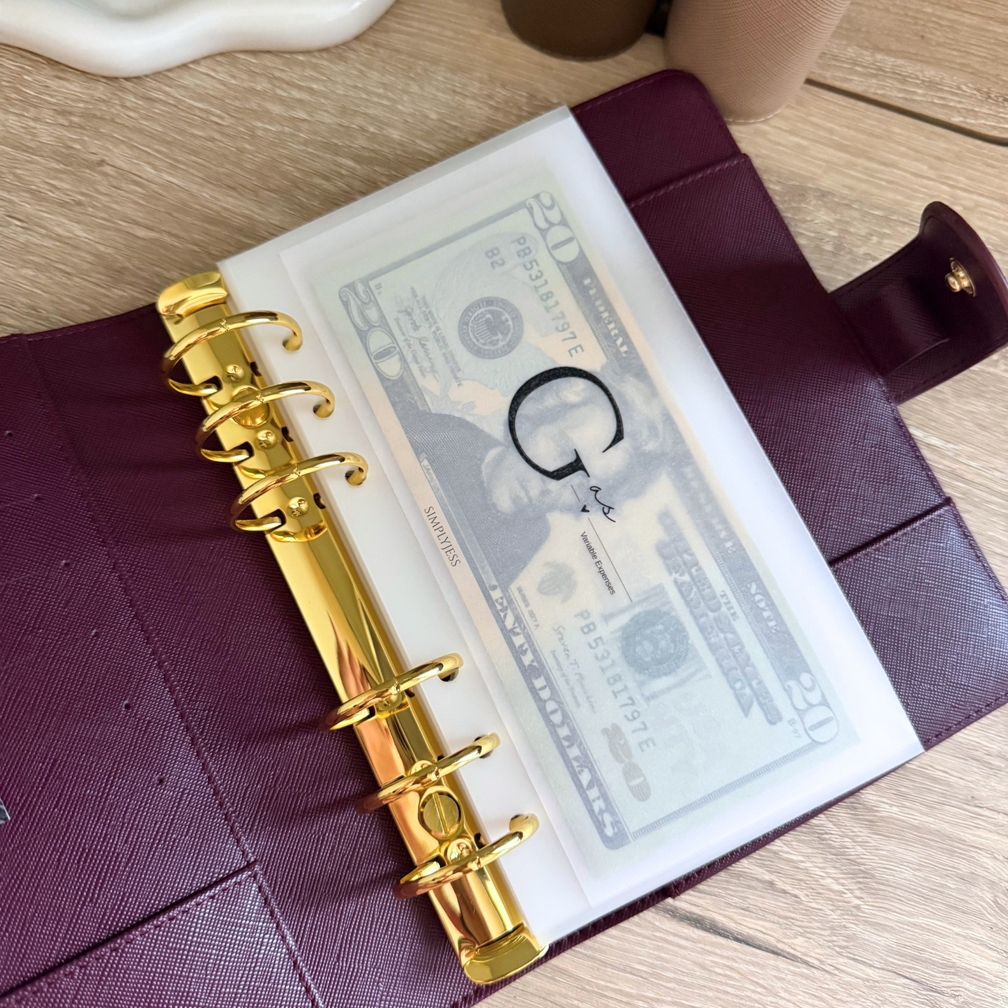 Simply Luxe A6 Cash Envelope
