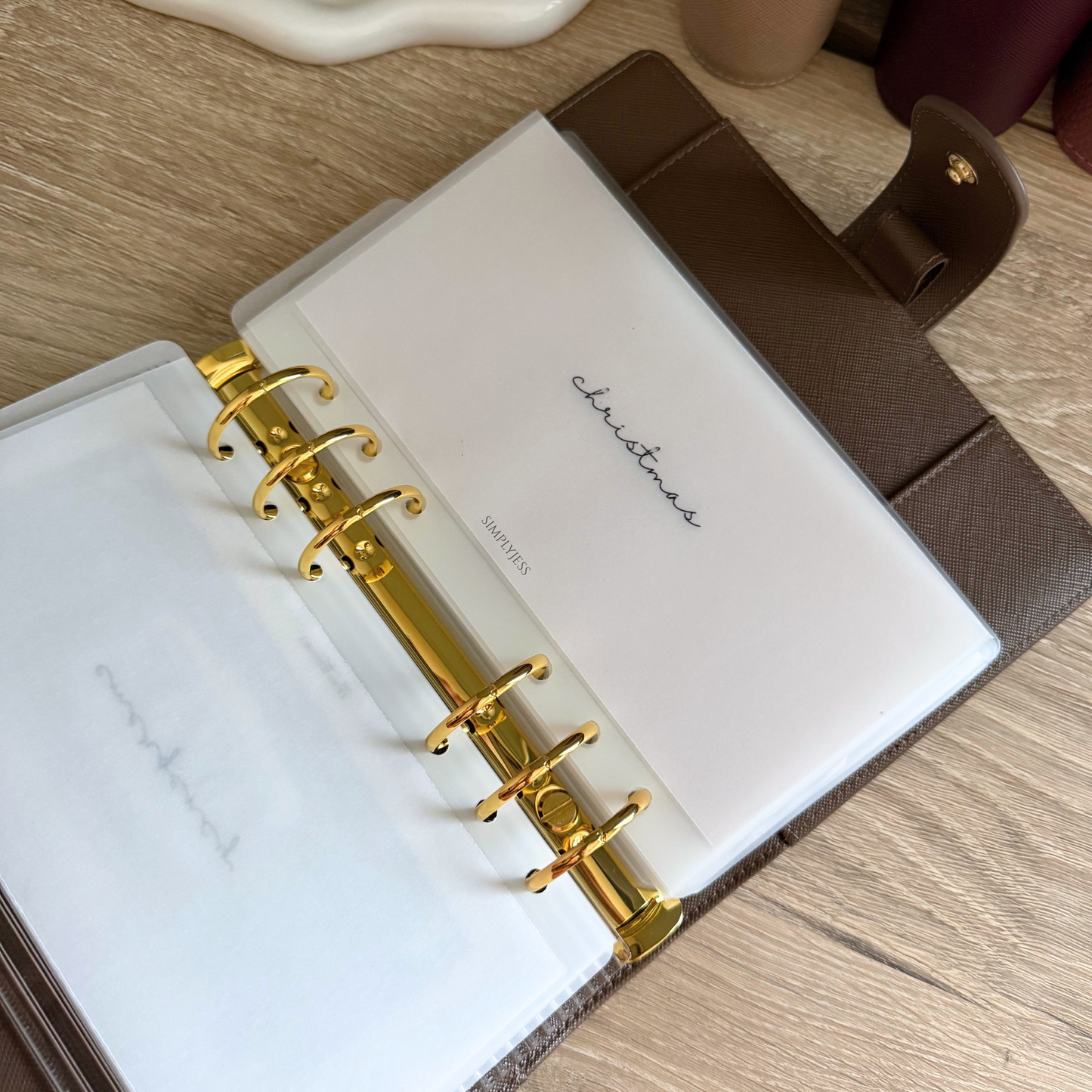 Minimal Monogram A6 Cash Envelope