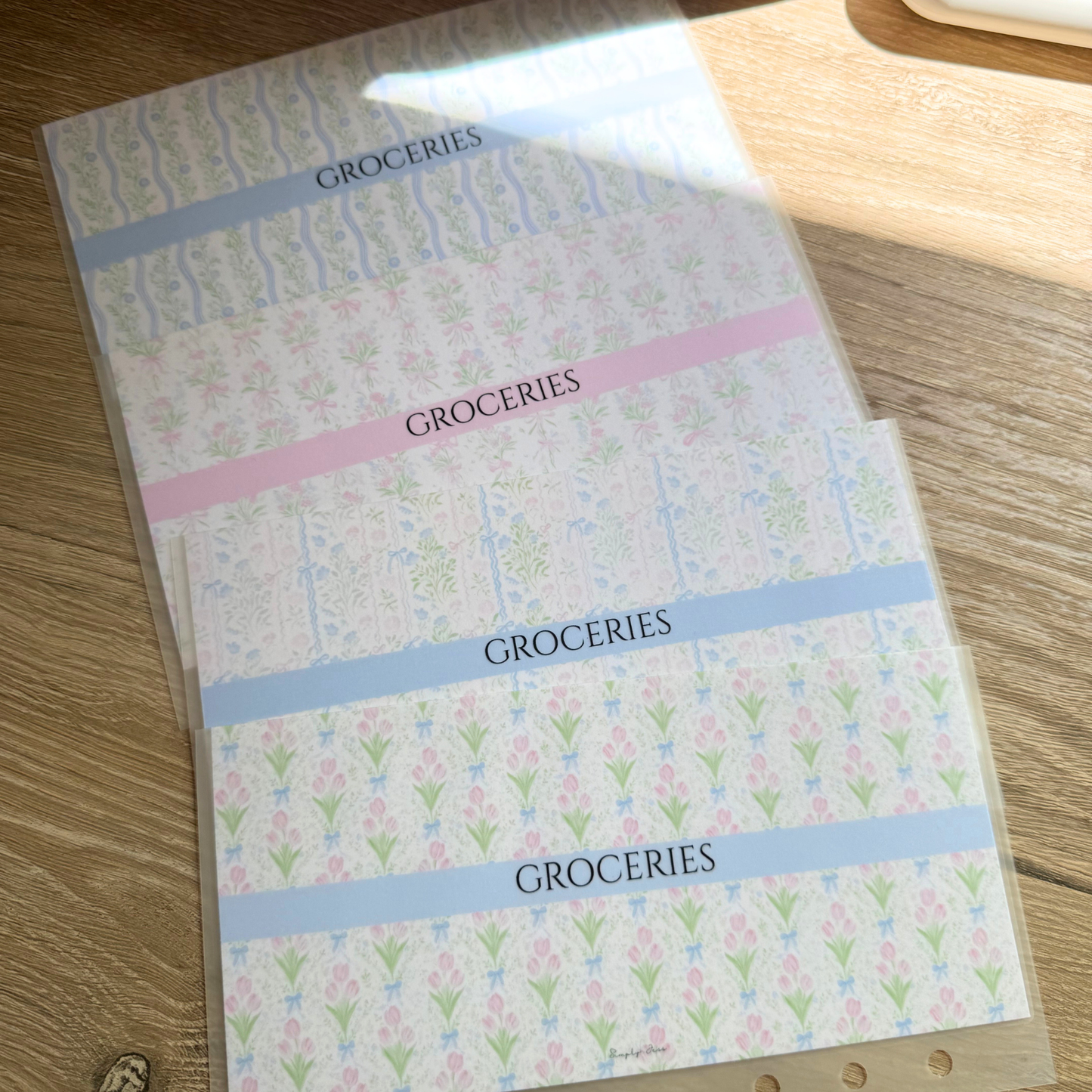 Bloom Garden A6 Cash Envelopes